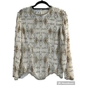 Vintage Sténay Beaded Silk Tunic